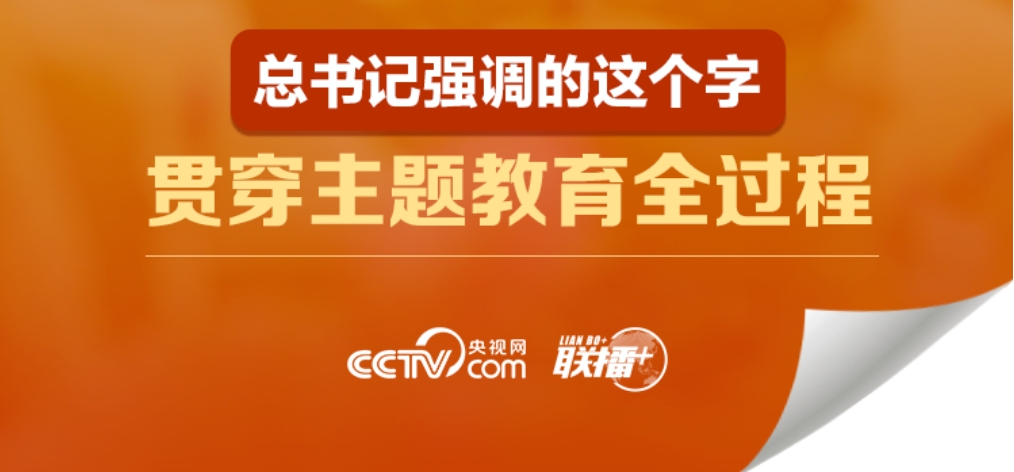 总书记强调的这个字 贯穿主题教育全过程